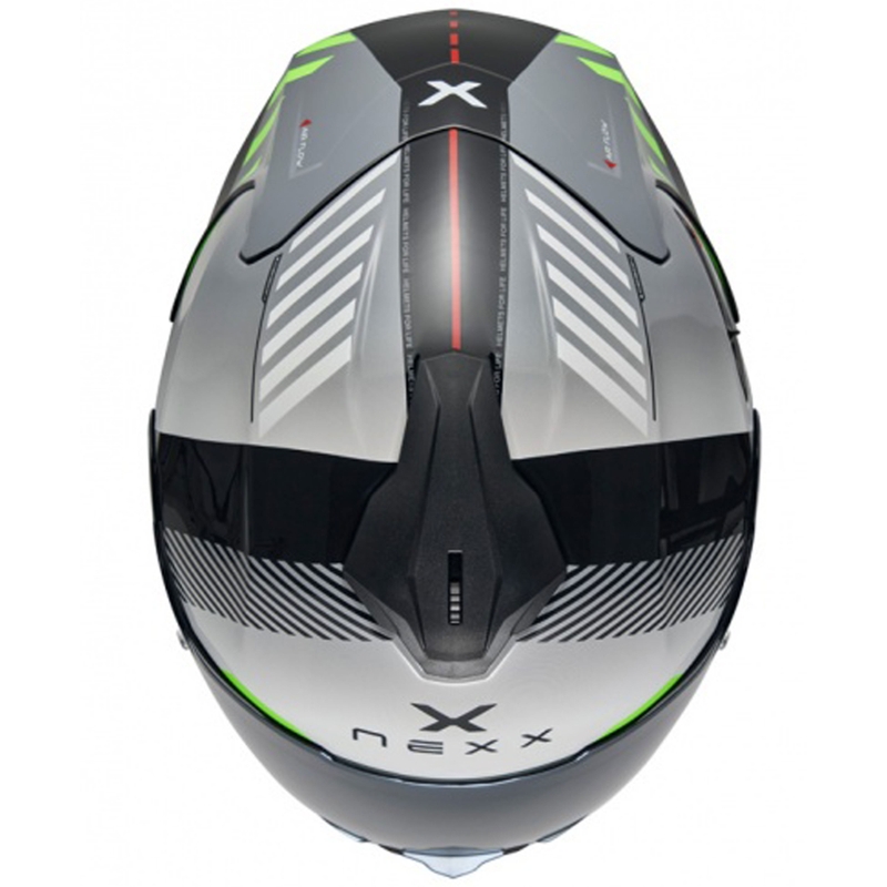 Casque moto intégral NEXX Y.100R Fade gris-noir soldes