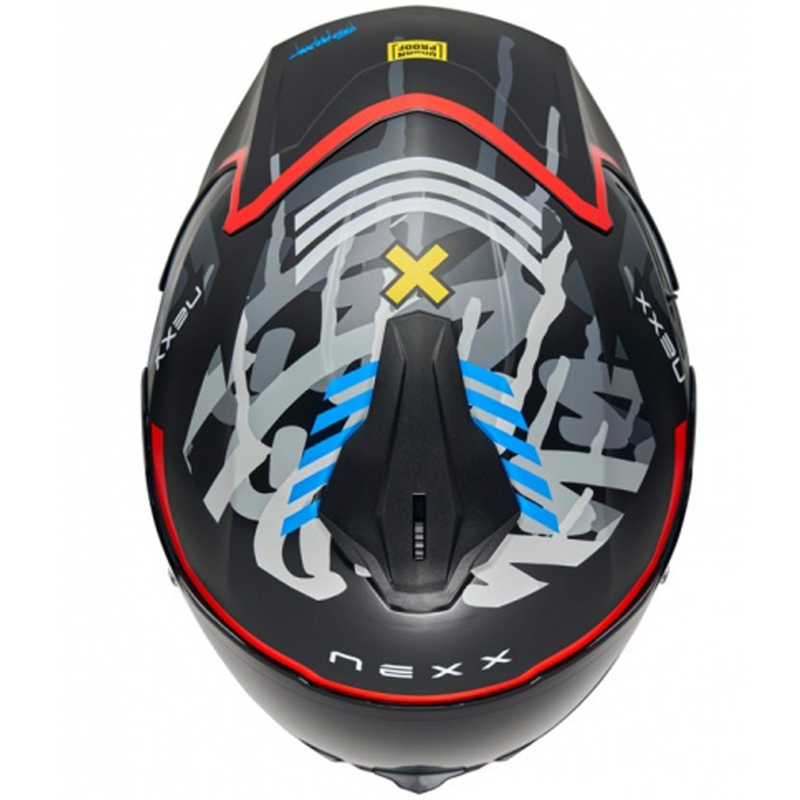 Casque moto intégral NEXX Y.100R Urbangram noir-rouge soldes