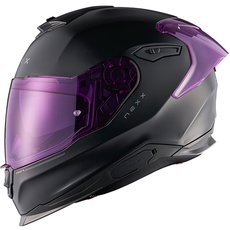 Casque moto intégral NEXX Y.100R Subsonic noir-rose mat soldes