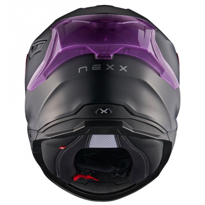 Casque moto intégral NEXX Y.100R Subsonic noir-rose mat soldes