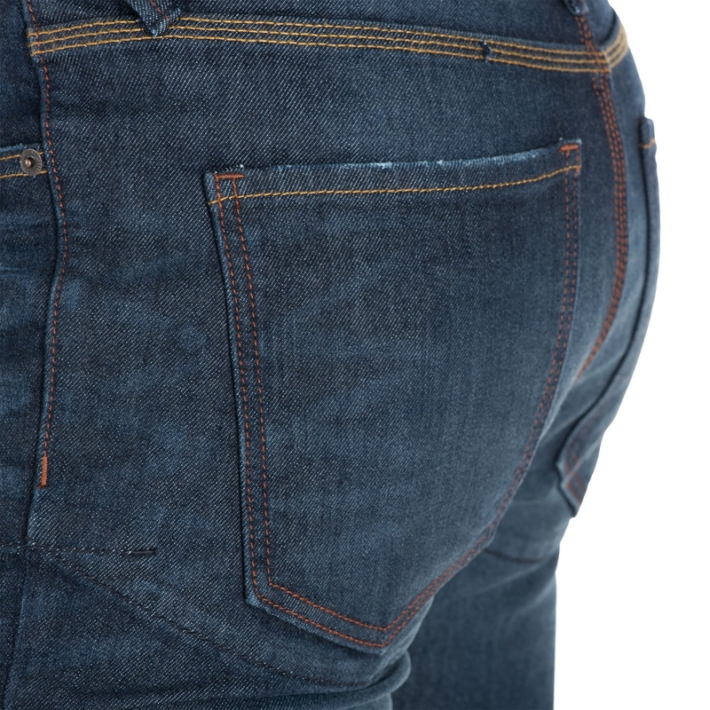 Jean slim Oxford Original approuvé AAA, jean moto bleu délavé