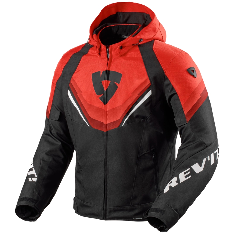 Blouson moto Revit Quantum 3 H2O noir-rouge