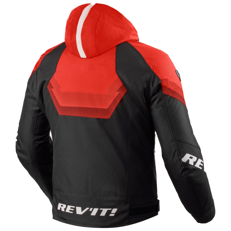 Blouson moto Revit Quantum 3 H2O noir-rouge