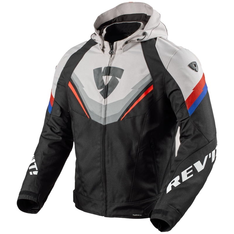 Blouson moto Revit Quantum 3 H2O noir-gris clair