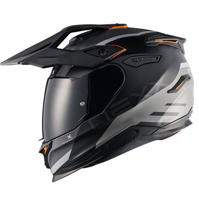 Casque moto enduro NEXX Y.TRAVL Quest noir-gris mat soldes