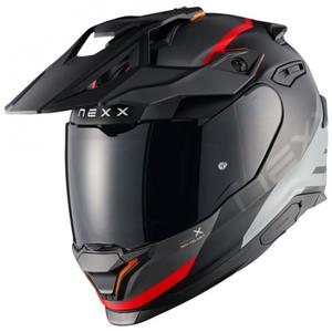 Casque moto enduro NEXX Y.TRAVL Quest noir mat-rouge