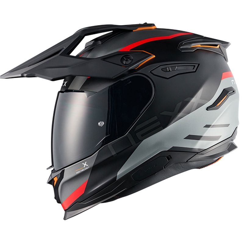 Casque moto enduro NEXX Y.TRAVL Quest noir mat-rouge