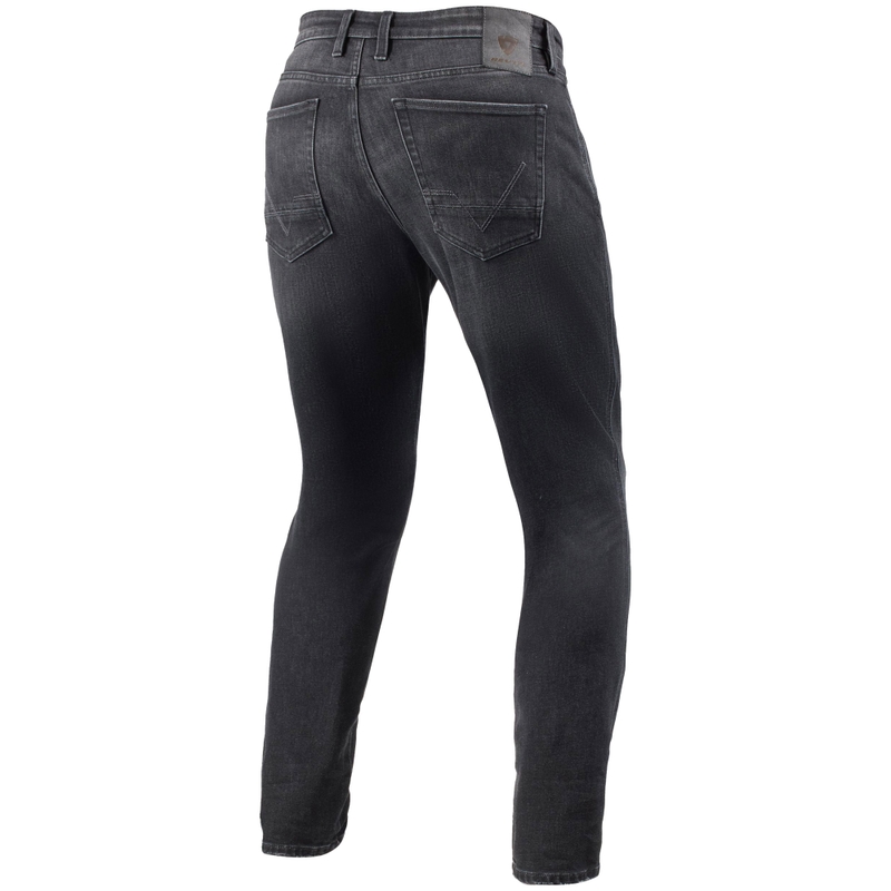 Jean moto skinny Revit Kai Short gris moyen pierre