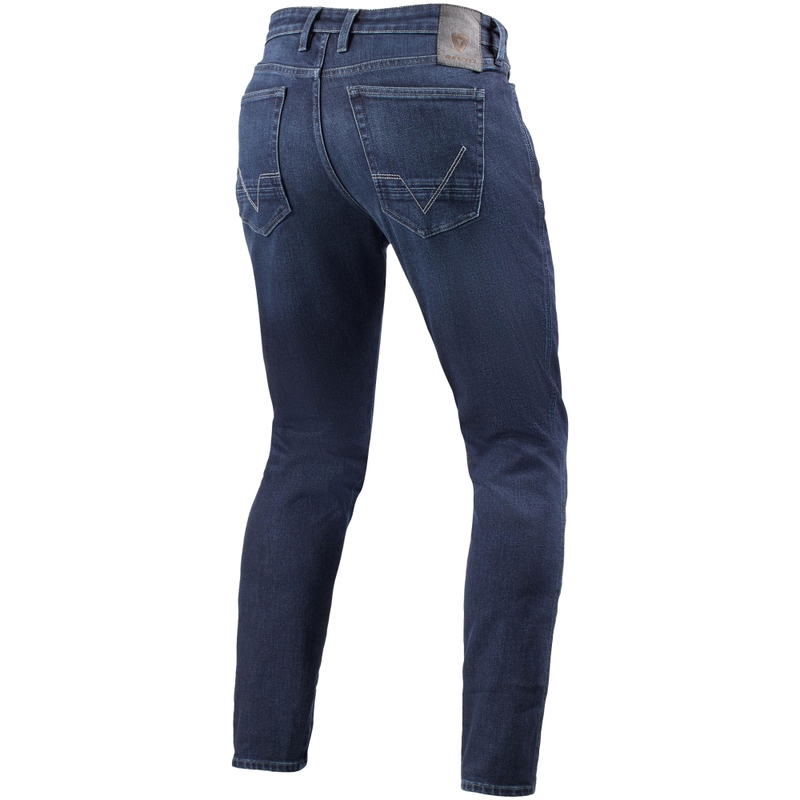 Jean moto skinny Revit Kai bleu moyen pierre