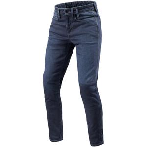 Jean moto skinny Revit Kai Short bleu moyen pierre