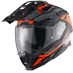 Casque moto enduro Nexx X.WED3 Gobi orange-blanc