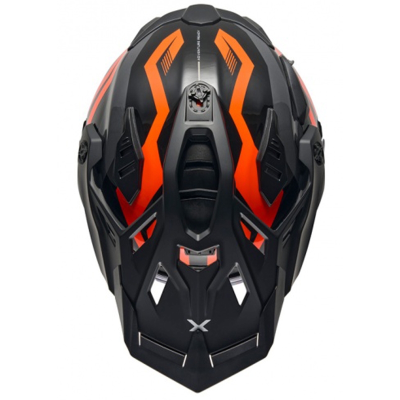 Casque moto enduro Nexx X.WED3 Gobi orange-blanc