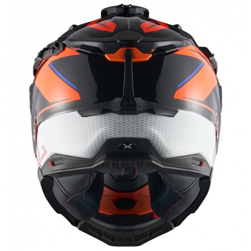 Casque moto enduro Nexx X.WED3 Gobi orange-blanc
