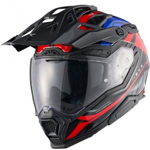 Casque moto enduro Nexx X.WED3 Gobi bleu-rouge