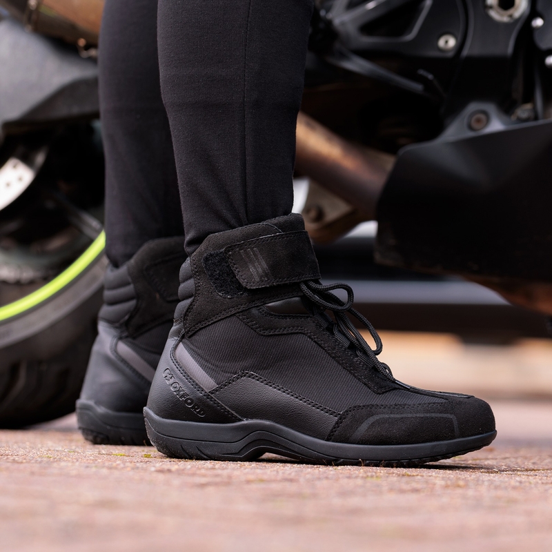 Bottes de moto pour femme Oxford Spartan Air noires