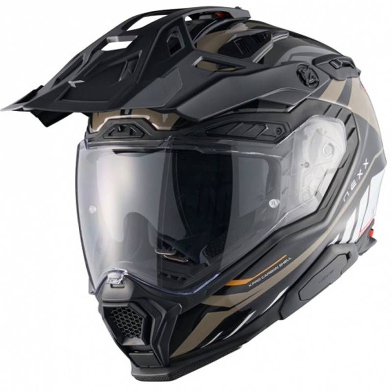 Casque moto enduro Nexx X.WED3 Gobi sable-blanc