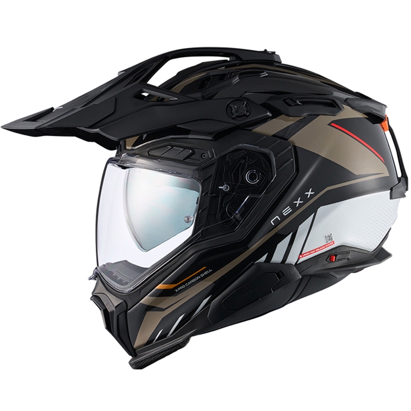 Casque moto enduro Nexx X.WED3 Gobi sable-blanc