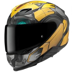 Casque moto intégral HJC F71 Bumblebee Hasbro MC3SF noir-gris-jaune