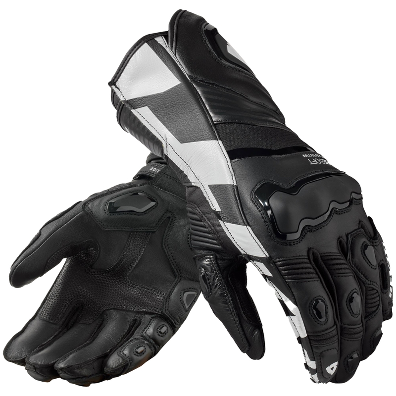Gants de moto Revit Jerez 4 noir-blanc