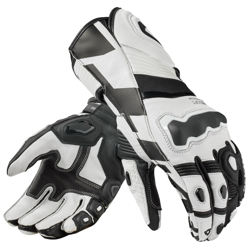 Gants de moto Revit Jerez 4 blanc-noir