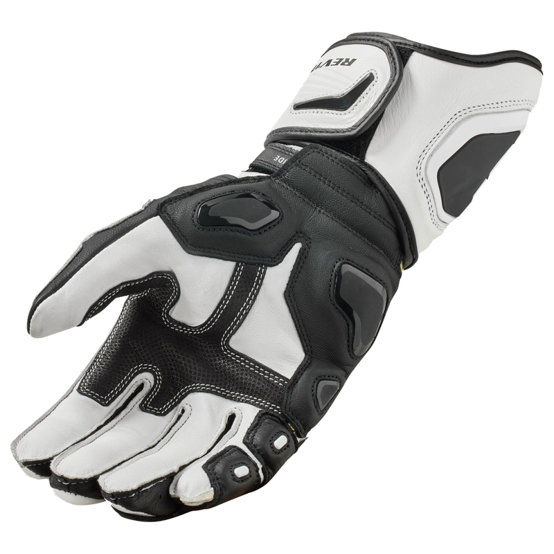 Gants de moto Revit Jerez 4 blanc-noir