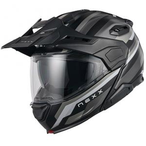 Casque moto modulable Nexx X.Lifecountry Westbound noir-gris mat