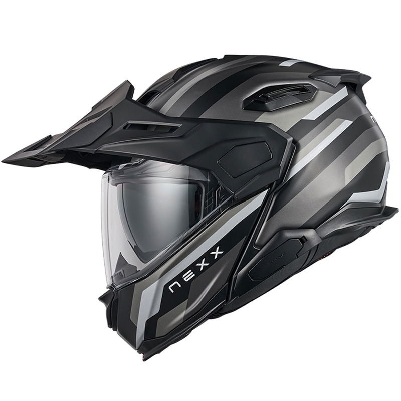 Casque moto modulable Nexx X.Lifecountry Westbound noir-gris mat