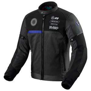 Veste de moto Revit Swiftblade noir-bleu