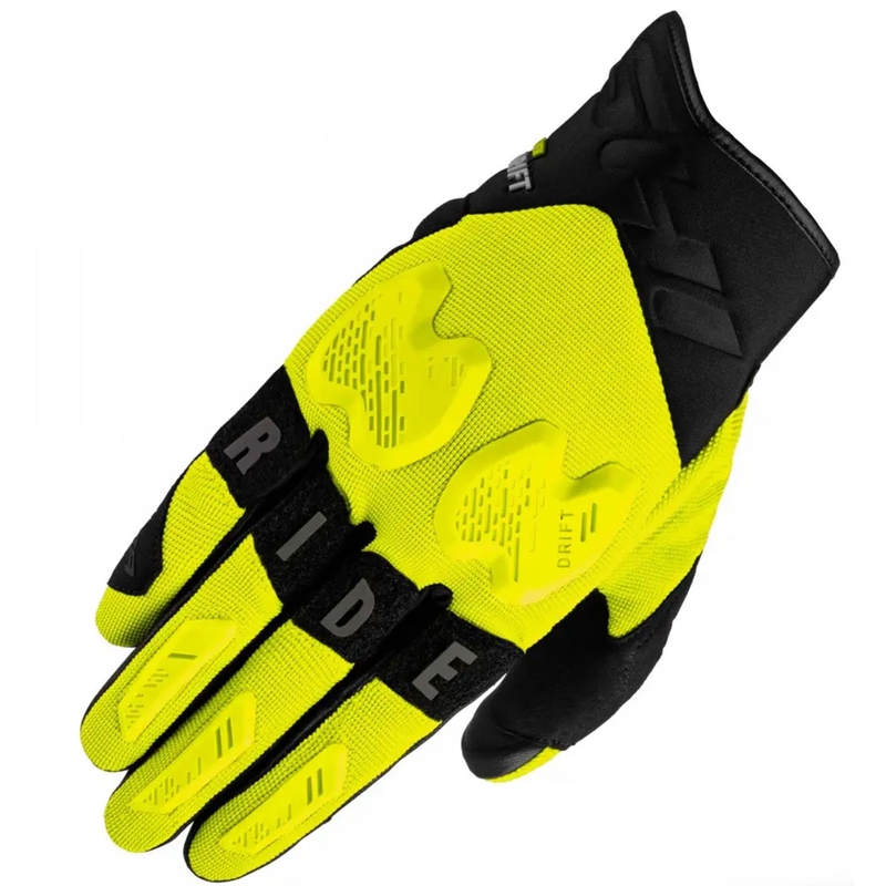 Gants moto Shima Drift jaune fluo-noir