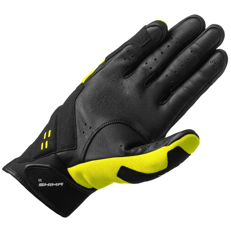 Gants moto Shima Drift jaune fluo-noir