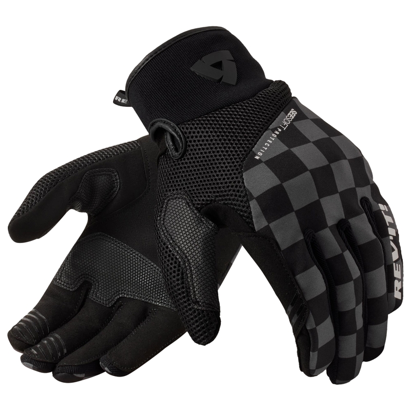 Gants de moto Revit Surge noir-gris
