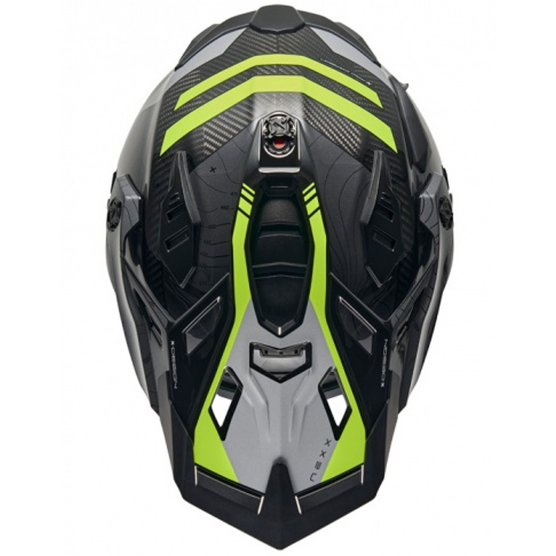 Casque moto enduro Nexx X.WED3 Furka gris-jaune fluo