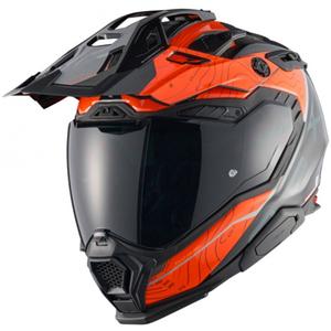 Casque moto enduro Nexx X.WED3 Furka orange-gris