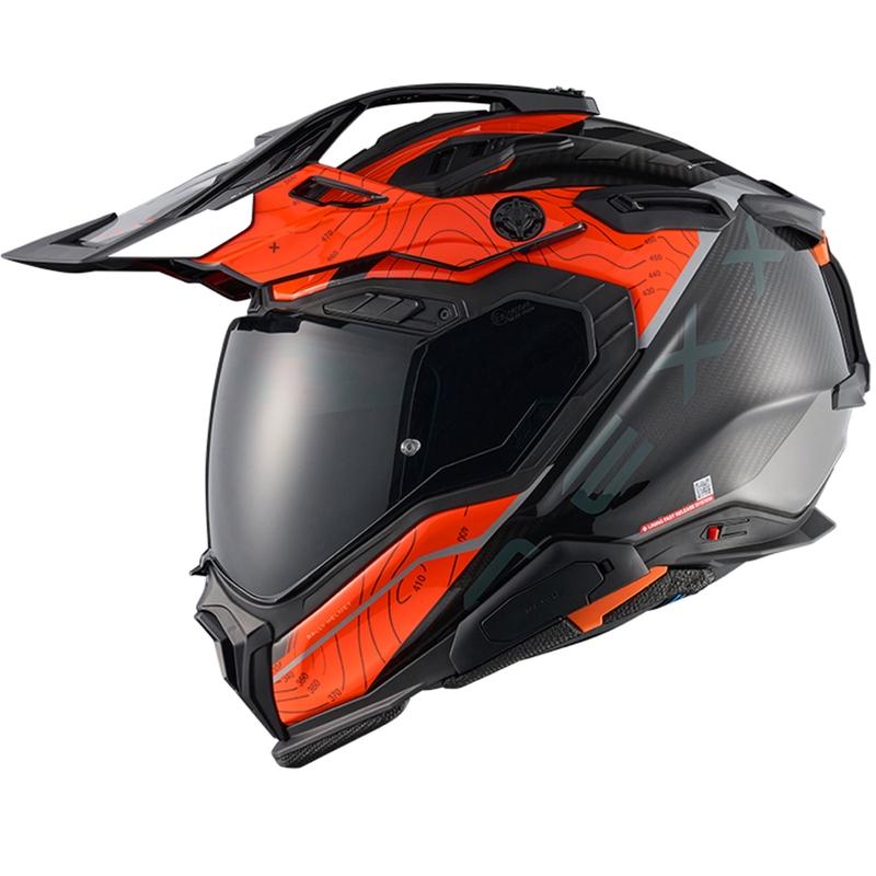 Casque moto enduro Nexx X.WED3 Furka orange-gris