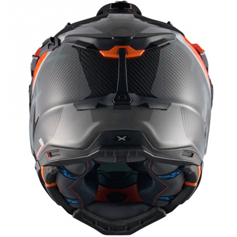 Casque moto enduro Nexx X.WED3 Furka orange-gris