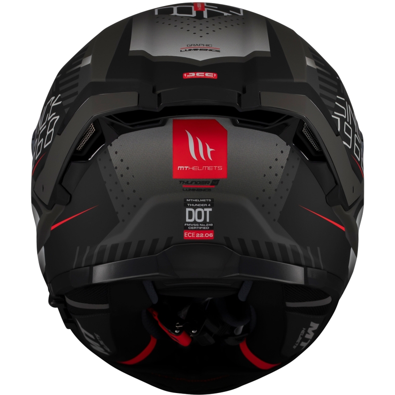 Casque intégral de moto MT Thunder 4 SV Luminence noir mat