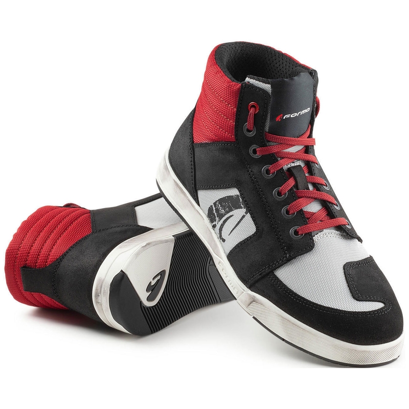 Bottes de moto Forma Ground Dry Chicago noir-rouge-gris
