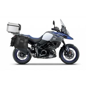 Complete set of SHAD TERRA TR40 adventure saddlebags and SHAD TERRA aluminium 37L topcase, including mounting kit SHAD SUZUKI DL 650 V-Strom