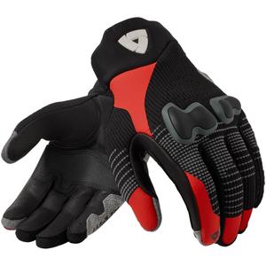 Gants de moto Revit Kinetic 2 noir-rouge