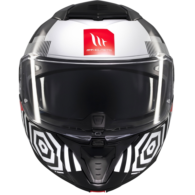 Casque moto modulable MT Atom 2 SV Strange noir-blanc-gris