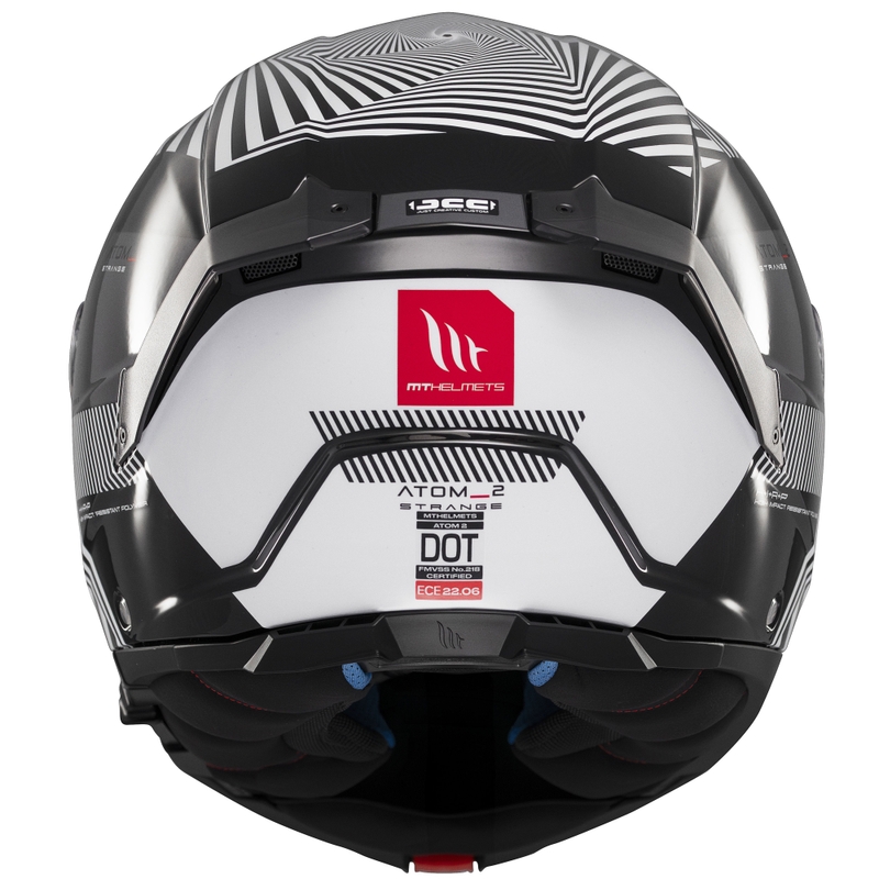 Casque moto modulable MT Atom 2 SV Strange noir-blanc-gris