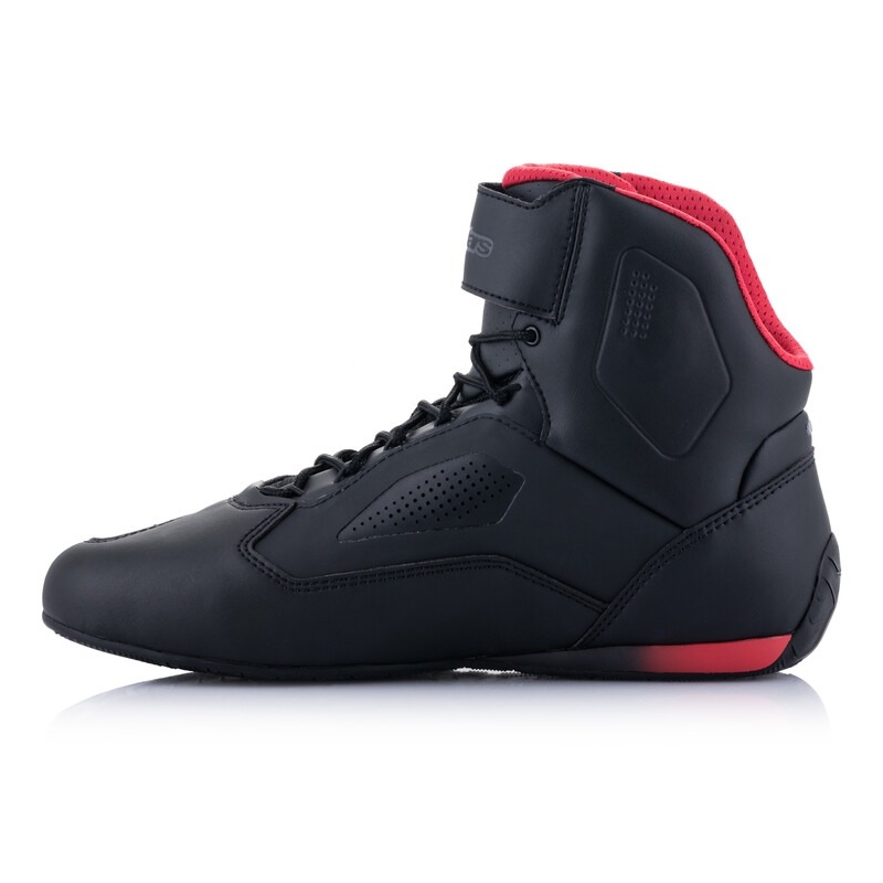 Bottes moto Alpinestars Faster-3 Rideknit noir-rouge-jaune fluo-gris