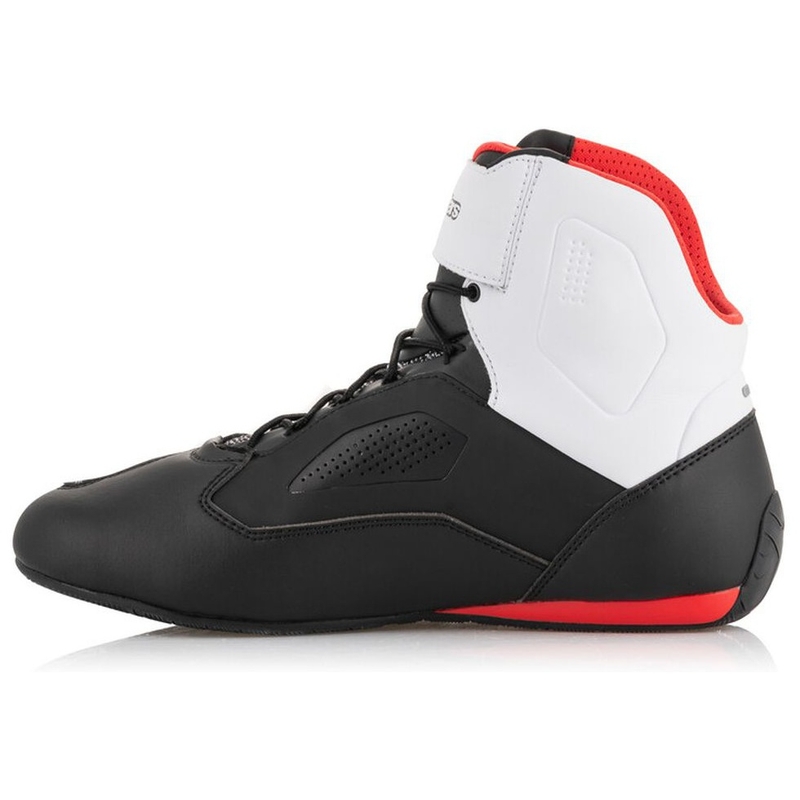 Bottes de moto Alpinestars Faster 3 Rideknit noir-blanc-rouge