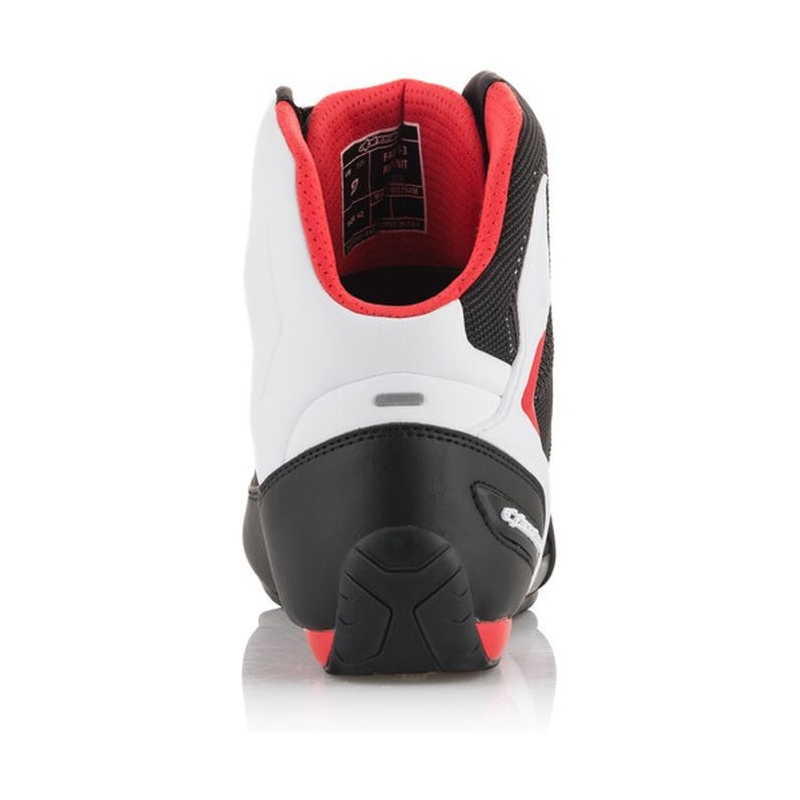 Bottes de moto Alpinestars Faster 3 Rideknit noir-blanc-rouge