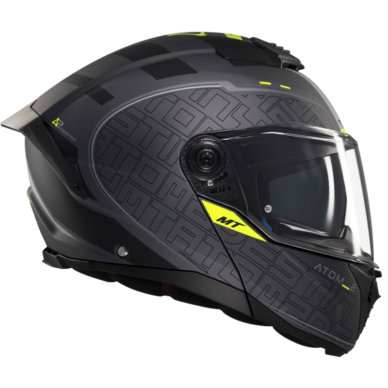 Casque moto modulable MT Atom 2 SV Destiny noir-gris mat
