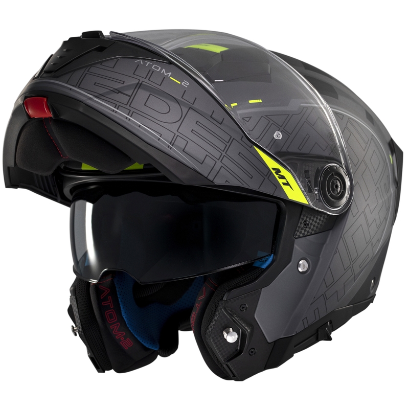 Casque moto modulable MT Atom 2 SV Destiny noir-gris mat