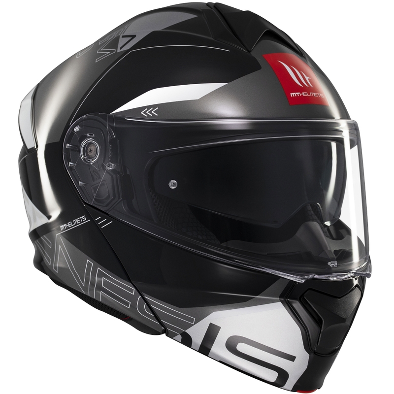 Casque moto modulable MT Genesis SV Atempo noir-gris