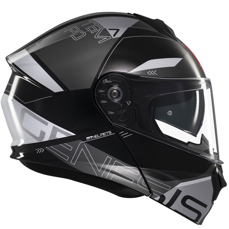 Casque moto modulable MT Genesis SV Atempo noir-gris