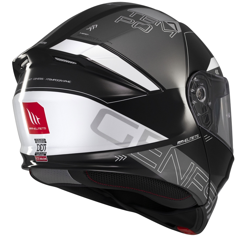Casque moto modulable MT Genesis SV Atempo noir-gris