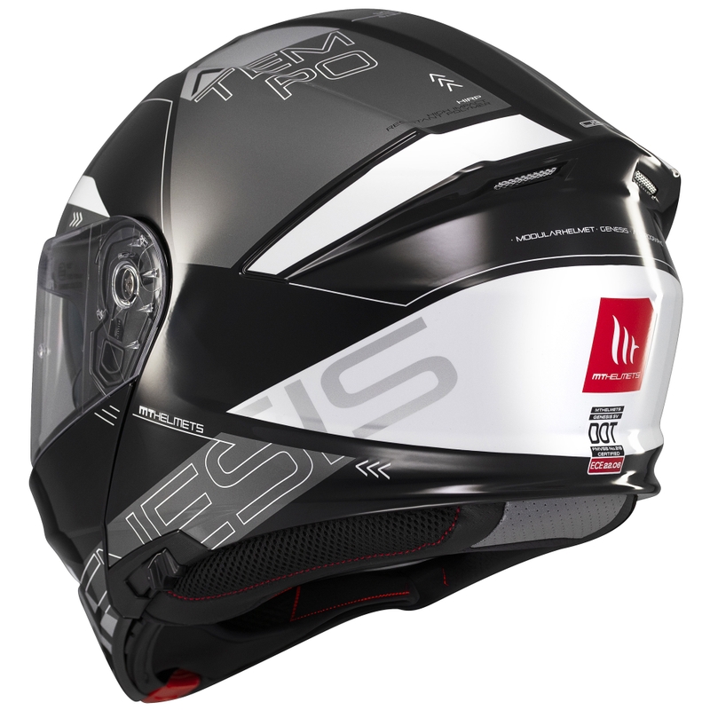 Casque moto modulable MT Genesis SV Atempo noir-gris